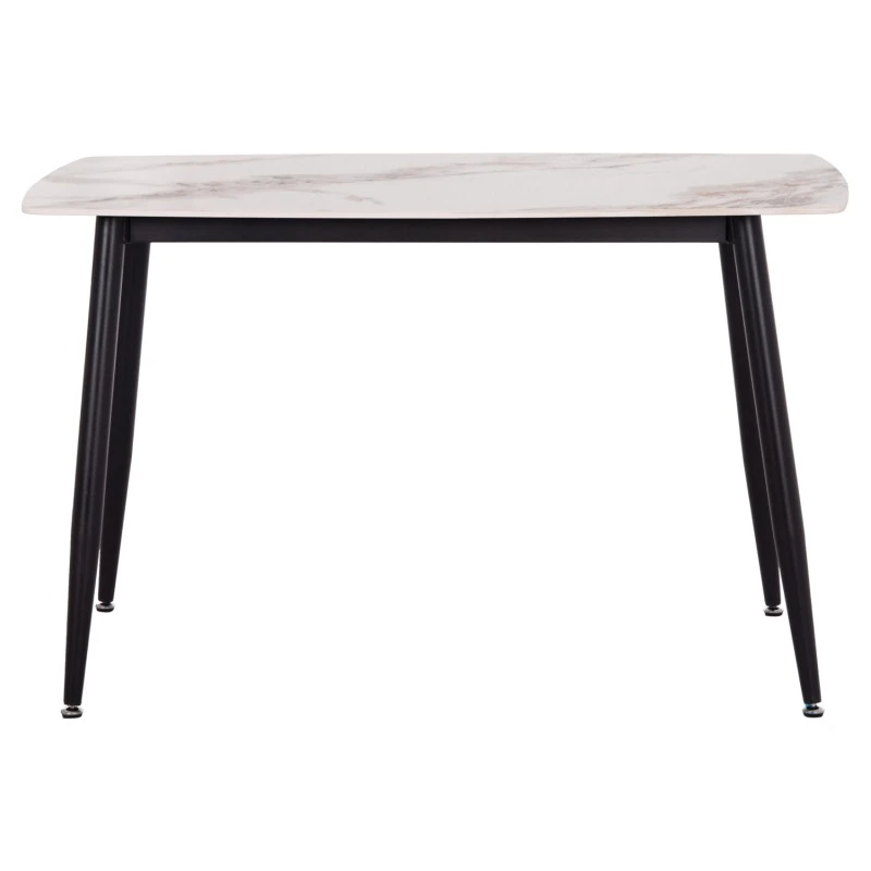 ΤΡΑΠΕΖΙ RAVEN HM9854.04 ΚΕΡΑΜΙΚΟ TOP ΜΕ ΟΨΗ ΜΑΡΜΑΡΟΥ τ.CALACATTA 120x70x73Υεκ.