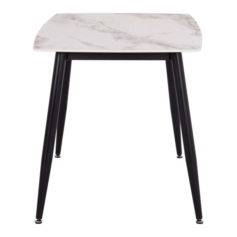 ΤΡΑΠΕΖΙ RAVEN HM9854.04 ΚΕΡΑΜΙΚΟ TOP ΜΕ ΟΨΗ ΜΑΡΜΑΡΟΥ τ.CALACATTA 120x70x73Υεκ.