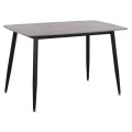 ΤΡΑΠΕΖΙ RAVEN HM9854.13 ΚΕΡΑΜΙΚΟ TOP ΓΚΡΙ ΜΑΡΜΑΡΟ-ΜΑΥΡΟ ΜΕΤΑΛΛΟ 120x70x73Υεκ.