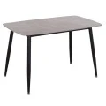 ΤΡΑΠΕΖΙ RAVEN HM9854.13 ΚΕΡΑΜΙΚΟ TOP ΓΚΡΙ ΜΑΡΜΑΡΟ-ΜΑΥΡΟ ΜΕΤΑΛΛΟ 120x70x73Υεκ.