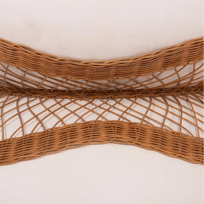 ΤΡΑΠΕΖΙ ΣΑΛΟΝΙΟΥ ANNA HM18157.02 FIBER CEMENT ΛΕΥΚΟ-ΦΥΣΙΚΟ RATTAN--Φ92x44.5Υεκ