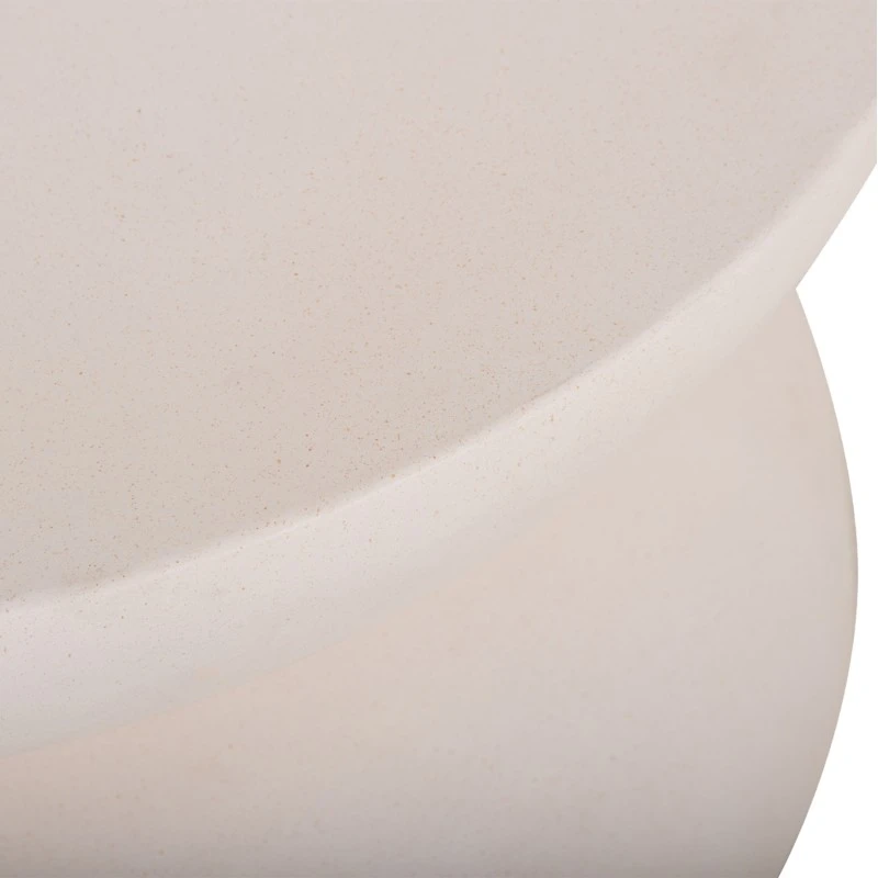 ΤΡΑΠΕΖΙ ΣΑΛΟΝΙΟΥ ANNA HM18158.02 FIBER CEMENT ΣΕ ΛΕΥΚΟ--Φ92x44.5Υεκ