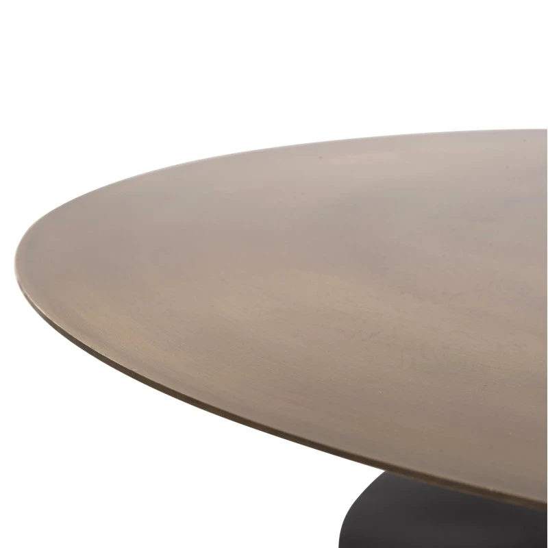 ΤΡΑΠΕΖΙ ΣΑΛΟΝΙΟΥ CUTTY HM9722 ΜΕΤΑΛΛIKO ΣΕ ΜΑΥΡΟ-ΣΚΟΥΡΟ ΧΑΛΚΙΝΟ Φ76x45,5Yεκ