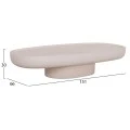 ΤΡΑΠΕΖΙ ΣΑΛΟΝΙΟΥ DESSY HM18153.02 FIBER CEMENT ΣΕ ΛΕΥΚΟ--151x66x30Υεκ.