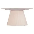 ΤΡΑΠΕΖΙ ΣΑΛΟΝΙΟΥ DUNCAN HM18022.02 ΚΕΡΑΜΙΚΟ TOP-MDF ΒΑΣΗ-ΚΡΕΜ ΛΕΥΚΟ Φ80x41Υεκ.