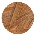 ΤΡΑΠΕΖΙ ΣΑΛΟΝΙΟΥ GATSBY ΣΤΡΟΓΓΥΛΟ HM9651 RATTAN ΧΡΩΜΑ ΦΥΣΙΚΟ Φ100x50Y εκ.
