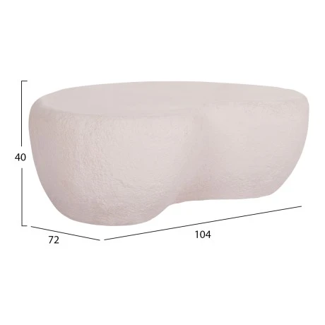 ΤΡΑΠΕΖΙ ΣΑΛΟΝΙΟΥ GERSON HM18151.02S FIBER CEMENT ΣΕ ΛΕΥΚΟ--104x72x40Υεκ.