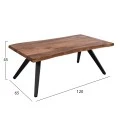ΤΡΑΠΕΖΙ ΣΑΛΟΝΙΟΥ JOSINA ΜΑΣΙΦ ΞΥΛΟ ΑΚΑΚΙΑΣ 120x65x46Yεκ. HM8365.11
