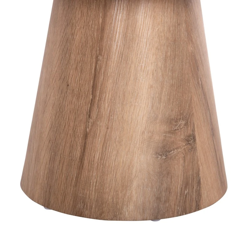 ΤΡΑΠΕΖΙ ΣΑΛΟΝΙΟΥ KARAN HM18028 MDF ΣΕ ΦΥΣΙΚΟ ΧΡΩΜΑ ΞΥΛΟΥ Φ80x45,5Υεκ.