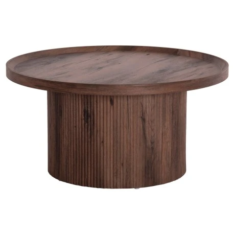 ΤΡΑΠΕΖΙ ΣΑΛΟΝΙΟΥ MARGON HM18026 MDF ΣΕ ΣΚΟΥΡΟ ΚΑΦΕ ΞΥΛΟΥ Φ80x40,5Υεκ.