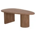 ΤΡΑΠΕΖΙ ΣΑΛΟΝΙΟΥ ΟΒΑΛ ALPER HM18327 MDF ΣΕ SONAMA ΧΡΩΜΑ 110x60x40Υεκ