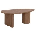 ΤΡΑΠΕΖΙ ΣΑΛΟΝΙΟΥ ΟΒΑΛ ALPER HM18327 MDF ΣΕ SONAMA ΧΡΩΜΑ 110x60x40Υεκ