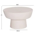 ΤΡΑΠΕΖΙ ΣΑΛΟΝΙΟΥ PIRSON HM18155.02 FIBER CEMENT ΣΕ ΛΕΥΚΟ--Φ60x36Υεκ.