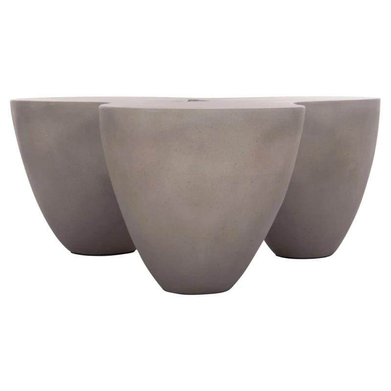 ΤΡΑΠΕΖΙ ΣΑΛΟΝΙΟΥ SALLEN HM18161.03 FIBER CEMENT ΣΕ ΓΚΡΙ--108x94x38,5Υεκ.