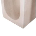 ΤΡΑΠΕΖΙ ΣΑΛΟΝΙΟΥ ΣΕΙΡΑ SANTORINI HM18070 MDF ΣΕ ΥΠΟΛΕΥΚΟ ΧΡΩΜΑ 48x38x48,5Υεκ.