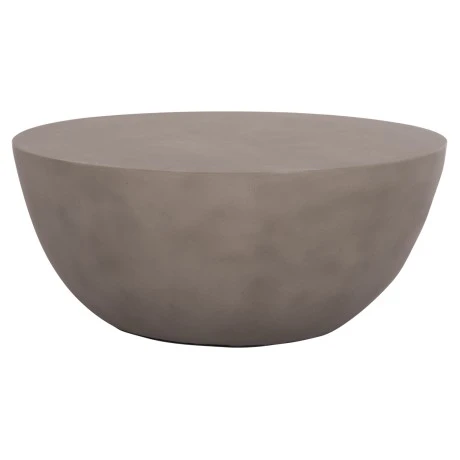 ΤΡΑΠΕΖΙ ΣΑΛΟΝΙΟΥ ΣΤΡΟΓΓΥΛΟ ALLAN HM18162.03 FIBER CEMENT ΣΕ ΓΚΡΙ--Φ92x49Υεκ.