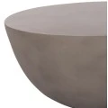 ΤΡΑΠΕΖΙ ΣΑΛΟΝΙΟΥ ΣΤΡΟΓΓΥΛΟ ALLAN HM18162.03 FIBER CEMENT ΣΕ ΓΚΡΙ--Φ92x49Υεκ.