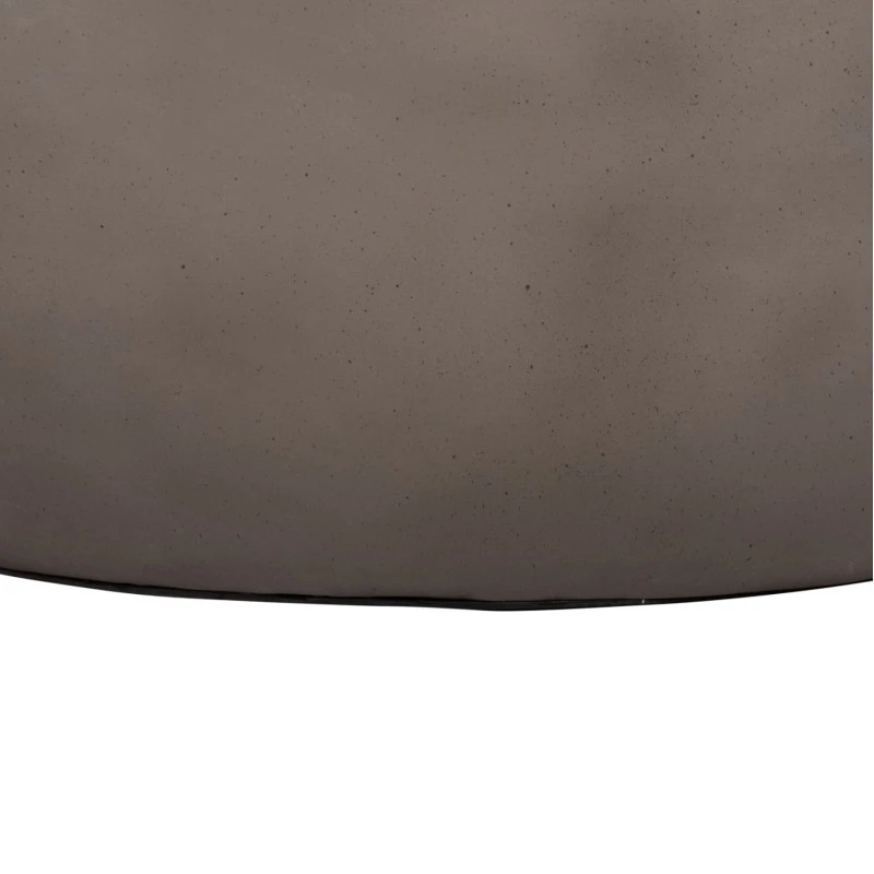 ΤΡΑΠΕΖΙ ΣΑΛΟΝΙΟΥ ΣΤΡΟΓΓΥΛΟ ALLAN HM18162.03 FIBER CEMENT ΣΕ ΓΚΡΙ--Φ92x49Υεκ.