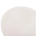 ΤΡΑΠΕΖΙ ΣΑΛΟΝΙΟΥ ΣΤΡΟΓΓΥΛΟ ΣΕΙΡΑ SANTORINI HM18050 MDF ΣΕ ΥΠΟΛΕΥΚΟ ΧΡΩΜΑ Φ80x35Υεκ.