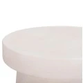 ΤΡΑΠΕΖΙ ΣΑΛΟΝΙΟΥ ΣΤΡΟΓΓΥΛΟ ΣΕΙΡΑ SANTORINI HM18050 MDF ΣΕ ΥΠΟΛΕΥΚΟ ΧΡΩΜΑ Φ80x35Υεκ.