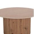 ΤΡΑΠΕΖΙ ΣΑΛΟΝΙΟΥ TWIL HM18325 ΚΕΡΑΜΙΚΟ TOP ΟΨΗ ΤΡΑΒΕΡΤΙΝΑΣ-MDF ΒΑΣΗ Φ80x40Υεκ