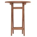 ΤΡΑΠΕΖΙ ΣΚΗΝΟΘΕΤΗ ΣΤΡΟΓΓΥΛΟ ERIS HM18119 ΞΥΛΟ TEAK--ΦΥΣΙΚΟ Φ60x75Υεκ.