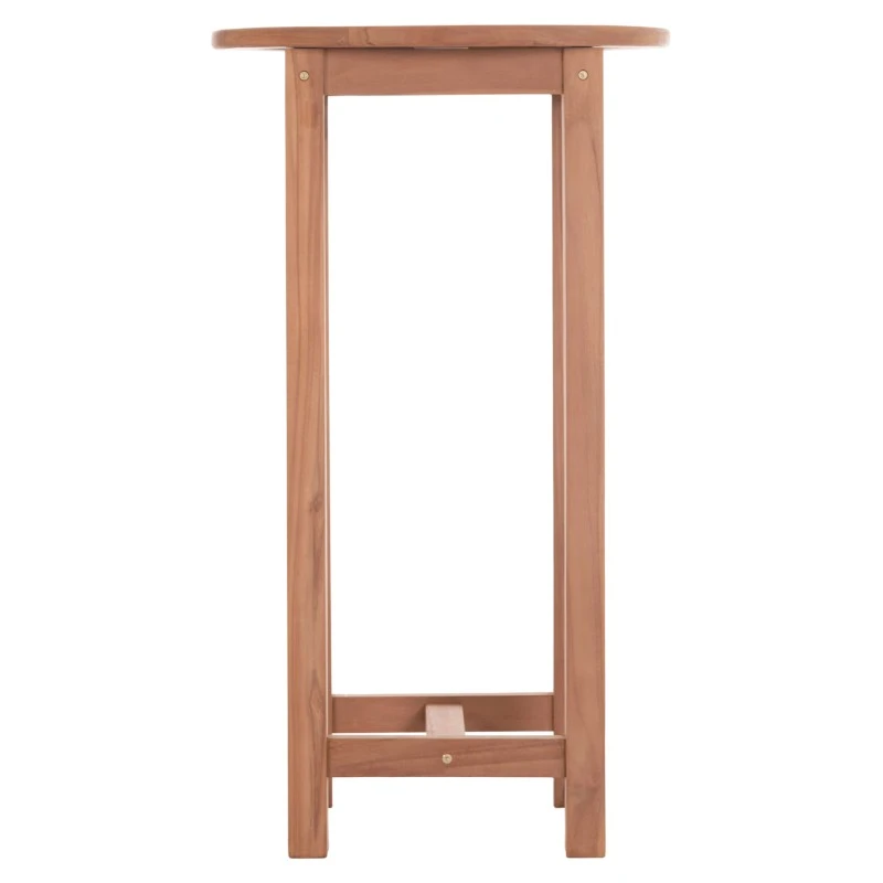 ΤΡΑΠΕΖΙ/ΣΤΑΝΤ ΜΠΑΡ ΣΤΡΟΓΓΥΛΟ PRESSCOT HM18114 ΞΥΛΟ TEAK--ΦΥΣΙΚΟ Φ60x105Υεκ.