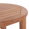 ΤΡΑΠΕΖΙ/ΣΤΑΝΤ ΜΠΑΡ ΣΤΡΟΓΓΥΛΟ PRESSCOT HM18114 ΞΥΛΟ TEAK--ΦΥΣΙΚΟ Φ60x105Υεκ.