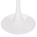 ΤΡΑΠΕΖΙ ΣΤΡΟΓΓΥΛΟ BROLIN HM18141.01 MDF TOP-ΒΑΣΗ ΜΕΤΑΛΛΙΚΗ--ΛΕΥΚΟ Φ90x73Υεκ