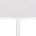 ΤΡΑΠΕΖΙ ΣΤΡΟΓΓΥΛΟ BROLIN HM18141.01 MDF TOP-ΒΑΣΗ ΜΕΤΑΛΛΙΚΗ--ΛΕΥΚΟ Φ90x73Υεκ