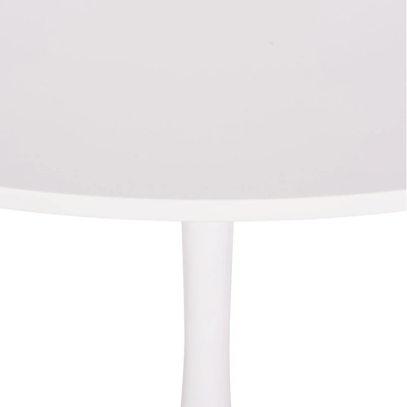 ΤΡΑΠΕΖΙ ΣΤΡΟΓΓΥΛΟ BROLIN HM18141.01 MDF TOP-ΒΑΣΗ ΜΕΤΑΛΛΙΚΗ--ΛΕΥΚΟ Φ90x73Υεκ