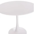 ΤΡΑΠΕΖΙ ΣΤΡΟΓΓΥΛΟ BROLIN HM18141.01 MDF TOP-ΒΑΣΗ ΜΕΤΑΛΛΙΚΗ--ΛΕΥΚΟ Φ90x73Υεκ