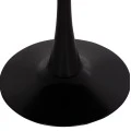 ΤΡΑΠΕΖΙ ΣΤΡΟΓΓΥΛΟ BROLIN HM18141.02 MDF TOP-ΒΑΣΗ ΜΕΤΑΛΛΙΚΗ--ΜΑΥΡΟ Φ90x73Υεκ