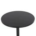 ΤΡΑΠΕΖΙ ΣΤΡΟΓΓΥΛΟ GOSS HM5974.01 ΜΕΤΑΛΛΙΚΟ ΜΑΥΡΟ Φ60x70Υεκ.