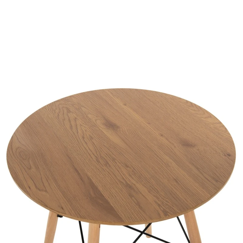 ΤΡΑΠΕΖΙ ΣΤΡΟΓΓΥΛΟ MINIMAL HM0060.04 ΦΥΣΙΚΟ ΧΡΩΜΑ MDF-ΠΟΔΙΑ ΟΞΙΑΣ ΣΕ ΦΥΣΙΚΟ ΧΡΩΜΑ Φ60Χ76Υεκ.