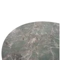 ΤΡΑΠΕΖΙ ΣΤΡΟΓΓΥΛΟ ZOD HM9852.03 ΠΡΑΣΙΝΟ ΜΑΡΜΑΡΟ ΚΕΡΑΜΙΚΟ TOP-ΜΑΥΡΑ ΜΕΤΑΛ.ΠΟΔΙΑ Φ135x74Υεκ