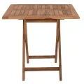 ΤΡΑΠΕΖΙ ΤΕΤΡΑΓΩΝΟ KENDALL ΠΤΥΣΣΟΜΕΝΟ HM9544 TEAK ΣΕ ΦΥΣΙΚΟ ΧΡΩΜΑ 80x80x75Yεκ.