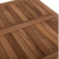 ΤΡΑΠΕΖΙ ΤΕΤΡΑΓΩΝΟ KENDALL ΠΤΥΣΣΟΜΕΝΟ HM9544 TEAK ΣΕ ΦΥΣΙΚΟ ΧΡΩΜΑ 80x80x75Yεκ.