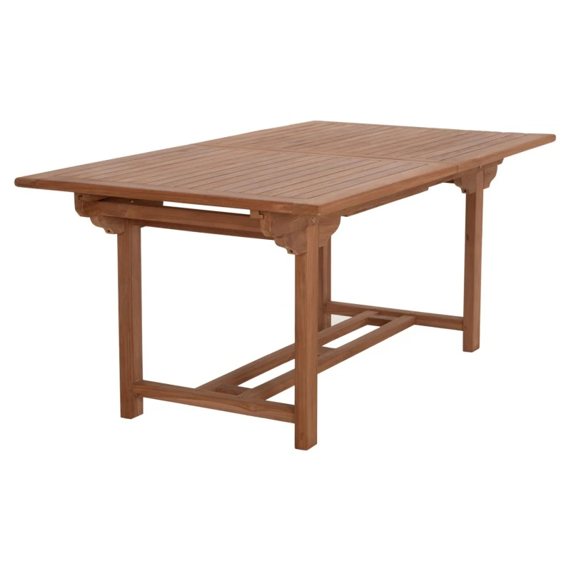 TΡΑΠΕΖΙ ΤΡΑΠΕΖΑΡΙΑΣ ΑΝΟΙΓΟΜΕΝΟ CRANDER HM6376 ΞΥΛΟ TEAK ΣΕ ΦΥΣΙΚΟ 180-240x100x76Υεκ