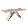 ΤΡΑΠΕΖΙ ΤΡΑΠΕΖΑΡΙΑΣ CATAN HM18464.04 SINTERED STONE TOP IN TRAVERTINE 200x100x75Υεκ