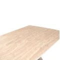 ΤΡΑΠΕΖΙ ΤΡΑΠΕΖΑΡΙΑΣ CATAN HM18464.04 SINTERED STONE TOP IN TRAVERTINE 200x100x75Υεκ