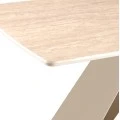 ΤΡΑΠΕΖΙ ΤΡΑΠΕΖΑΡΙΑΣ CATAN HM18464.04 SINTERED STONE TOP IN TRAVERTINE 200x100x75Υεκ