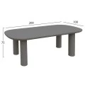 ΤΡΑΠΕΖΙ ΤΡΑΠΕΖΑΡΙΑΣ FIBER CEMENT KIORA HM6597.01 ΓΚΡΙ 200x100x75Υεκ