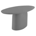 ΤΡΑΠΕΖΙ ΤΡΑΠΕΖΑΡΙΑΣ FIBER CEMENT ΟΒΑΛ BRECCAN HM6577.01 ΓΚΡΙ 240x100x75Υεκ.