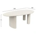 ΤΡΑΠΕΖΙ ΤΡΑΠΕΖΑΡΙΑΣ FIBER CEMENT ΟΒΑΛ VOLPE HM6599.02 ΜΠΕΖ 240x100x75Υεκ