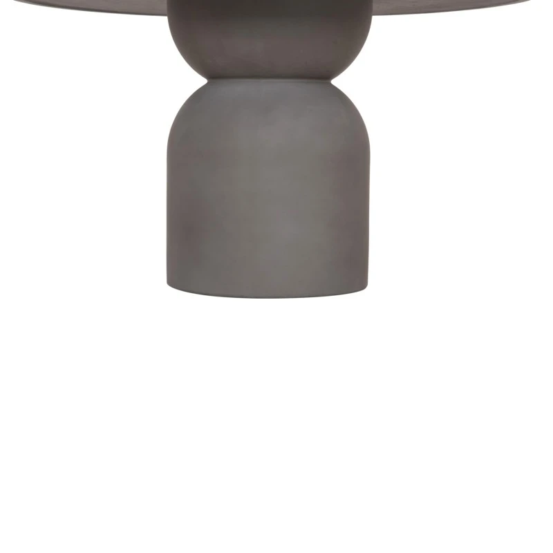 ΤΡΑΠΕΖΙ ΤΡΑΠΕΖΑΡΙΑΣ FIBER CEMENT ΣΤΡΟΓΓΥΛΟ KAZVIN HM6582.01 ΓΚΡΙ Φ130x73Υεκ