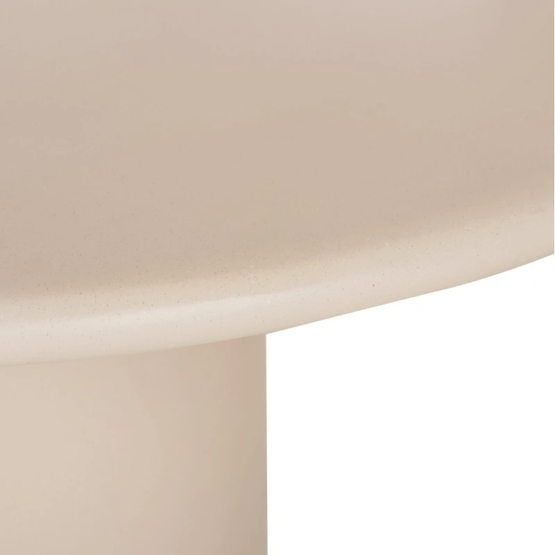 ΤΡΑΠΕΖΙ ΤΡΑΠΕΖΑΡΙΑΣ FIBER CEMENT ΣΤΡΟΓΓΥΛΟ KAZVIN HM6582.02 ΜΠΕΖ Φ130x73Υεκ
