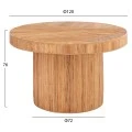ΤΡΑΠΕΖΙ ΤΡΑΠΕΖΑΡΙΑΣ GATSBY HM9884 ΦΥΣΙΚΟ RATTAN ΣΕ ΦΥΣΙΚΟ ΧΡΩΜΑ Φ120x76Υεκ.