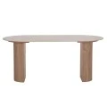 ΤΡΑΠΕΖΙ ΤΡΑΠΕΖΑΡΙΑΣ MELLOW HM18416 MDF ΠΟΔΙΑ ΣΕ ΦΥΣΙΚΟ--ΚΕΡΑΜΙΚΟ TOP 180x90x76Υεκ.