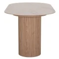 ΤΡΑΠΕΖΙ ΤΡΑΠΕΖΑΡΙΑΣ MELLOW HM18416 MDF ΠΟΔΙΑ ΣΕ ΦΥΣΙΚΟ--ΚΕΡΑΜΙΚΟ TOP 180x90x76Υεκ.